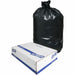 Genuine Joe Heavy-Duty Trash Can Liners - Medium Size - 30 gal Capacity - 36" Length x 30" Width x 1.50 mil (38 Micron) Thickness - Low Density - Black - 100/Box - 1 Carton
