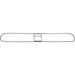 Genuine Joe Clip-On 36" Dust Mop Frame - 360° Swivel, Rust Resistant, Chrome Plated, Reinforced - Chrome - Steel - 1 Each
