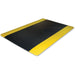 Genuine Joe Safe Step Anti-Fatigue Floor Mats - Warehouse, Factory - 12 ft Length x 36" Width x 0.552" Thickness - Black, Yellow - 1 Each