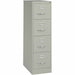 Lorell Fortress Series 25" Commercial-Grade Vertical File Cabinet - 15" Width x 25" Depth x 52" Height - 4 x Drawer(s) for File - Letter - Vertical - Security Lock, Ball-bearing Suspension, Heavy Duty - Light Gray - Steel - Recycled - 1 Each