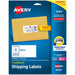 Avery® Shipping Labels, Sure Feed, 2" x 4" , 100 Labels (18163) - x 2" Width x 4" Length - Permanent Adhesive - Rectangle - Inkjet, Laser - Matte - White - Paper - 10 / Sheet - 10 Total Sheets - 100 Total Label(s) - For Label Printer - 100 / Pack