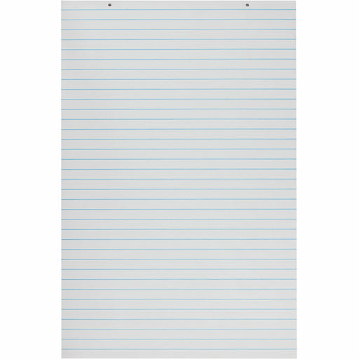 Pacon Ruled Chart Pad - 100 Sheets - Glue - Front Ruling Surface - 1" Ruled - 24" x 36" Sheet Size - White Paper - Chipboard Backing, Hole-punched, Recyclable - 1 Each