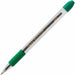Pentel R.S.V.P. Ballpoint Stick Pens - 1 mm Medium Pen Point - Refillable - Green Ink - Clear Barrel - Stainless Steel Tip - 12 / Dozen