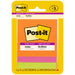 Post-it® Super Sticky Note Pads - Energy Boost Color Collection - 135 - 3" Flag/Note Width x 3" Flag/Note Length - Square - 45 Sheets per Pad - Unruled - Vital Orange, Tropical Pink, Limeade - Paper - Self-adhesive - 1 Pack