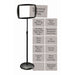 MasterVision Interchangeable Floor Pedestal Sign - Print/Message "Please Wait To Be Seated" , "Authorized Personnel Only" , "Please Watch Your Step" , "Please Seat Yourself" , "Smoking In Designated Areas Only" , "Smoking Permitted In This Area Only" , "W
