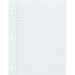 Pacon Ruled Composition Paper - Letter - 500 Sheets - Wide Ruled Front Ruling - 0.37" Ruled - Red Margin - Letter - 8 1/2" x 11" Sheet Size - White Paper - Hole-punched - 1 Ream