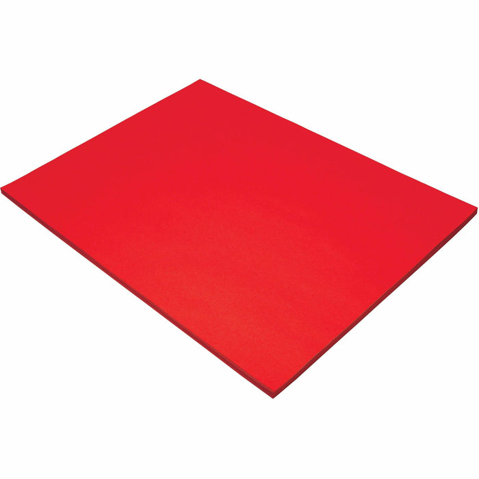 Tru-Ray Construction Paper - 24" Width x 18" Length - Festive Red - 1 Pack