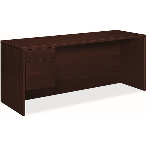 HON 10500 H10546L Pedestal Credenza - 29.5" Height x 72" Width x 24" Depth - Total Drawer(s): 2Left Side - Flat Edge - Removable Lock, Glide, Wear Resistant, Tear Resistant, Rugged, Scratch Resistant, Spill Resistant, Stain Resistant, Liquid Resistant, Du