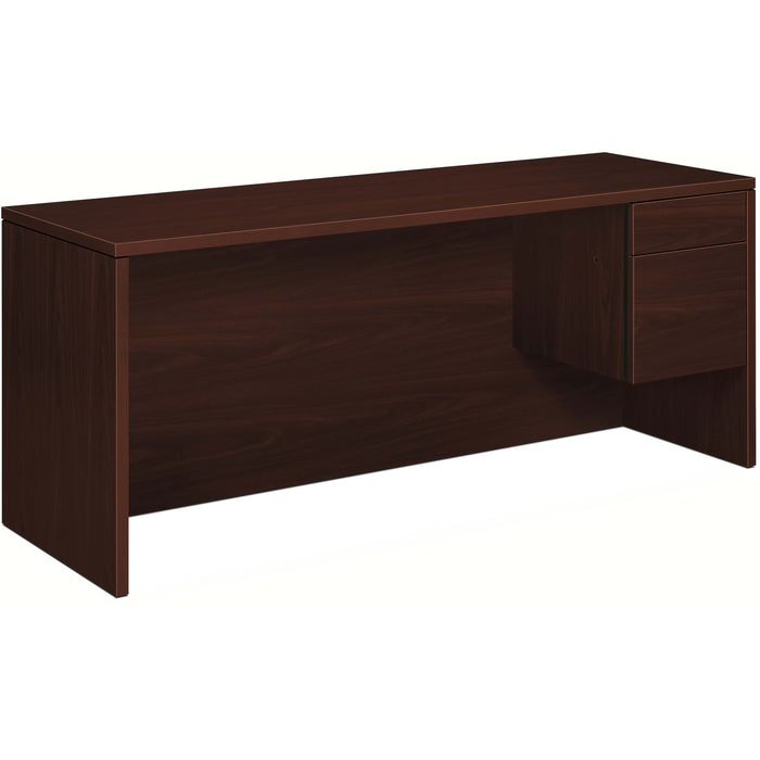 HON 10500 H10545R Pedestal Credenza - 29.5" Height x 72" Width x 24" Depth - Total Drawer(s): 2Right Side - Flat Edge - Removable Lock, Glide, Wear Resistant, Tear Resistant, Rugged, Scratch Resistant, Spill Resistant, Stain Resistant, Liquid Resistant, D