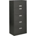 HON Brigade 600 H675 Lateral File - 67" Height x 30" Width x 18" Depth - Total Drawer(s): 5 - Finish: Charcoal - Lockable, Glide, Removable Lock, Heavy Duty, Interlocking - For File Storage, Workstation, Office, Desk - 1 Each