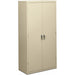 HON Brigade HSC1872 Storage Cabinet - 36" Width x 18.1" Depth x 72" Height - 5 x Shelf(ves) - Hinged Door(s) - 251.33 lb Load Capacity - Adjustable Shelf, Rugged, Reinforced, Welded, Locking Mechanism, Leveling Glide, Heavy Duty, Durable, Tamper Resistant