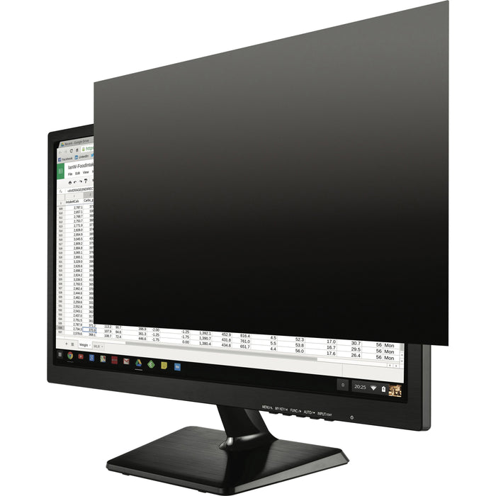 Kantek Secure-View Widescreen Blackout Privacy Filter Black - For 19" WidescreenNotebook, Monitor - 16:10 - Damage Resistant - PET (Film) - Anti-glare - 1 Each