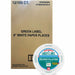 Green Label 9" Green Label Economy Paper Plates - Microwave Safe - 9" Diameter - White - Paper Body - 100/Bag - 12 / Carton