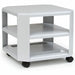 Master Mobile Printer Stand - 75 lb Load Capacity - 2 x Shelf(ves) - 8.50" Height x 18" Width x 18" Depth - Floor - Steel - Gray - 1 Each