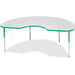 Jonti-Craft Berries Adult Height Prism Color Edge Kidney Table - Gray Kidney-shaped, Laminated Top - Four Leg Base - 4 Legs - Height Adjustable - 24" to 31" Adjustment - 72" Table Top Length x 48" Table Top Width x 1.13" Table Top Thickness - 31" Height -