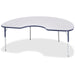Jonti-Craft Berries Adult Height Prism Color Edge Kidney Table - Laminated Kidney-shaped, Navy Top - Four Leg Base - 4 Legs - Height Adjustable - 24" to 31" Adjustment - 72" Table Top Length x 48" Table Top Width x 1.13" Table Top Thickness - 31" Height -