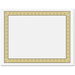 Geographics Diplomat Printable Certificates - 24 lb Basis Weight - 11" Width x 8.5" Length - Inkjet, Laser Compatible - Gold with White Border - Parchment Paper - 50 / Pack