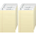 Business Source Writing Pads - 50 Sheets - 0.28" Ruled - 16 lb Basis Weight - Jr.Legal - 8" x 5" Sheet Size - Canary Paper - Micro Perforated, Easy Tear, Sturdy Back - 12 / Dozen
