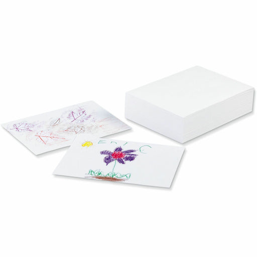 Ecology Recycled Medium-Weight Drawing Paper - 500 Sheets - Plain - 9" x 12" Sheet Size - White Paper - Acid-free, Chlorine-free - Recycled - 1 Ream