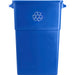 Genuine Joe 23 Gallon Recycling Container - 23 gal Capacity - Rectangular - 30" Height x 22.5" Width x 11" Depth - Blue, White - 1 Each