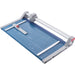 Dahle 552 Professional Rotary Trimmer - 20 Sheet Cutting Capacity - 20" Cutting Length - 3.4" Height x 15.1" Width x 28.8" Length - Automatic Paper Clamp, Self-sharpening Blade, Dual-barrel Guide Bar, Bi-Directional Cutting, Metal Base, Ground Blade, Adju