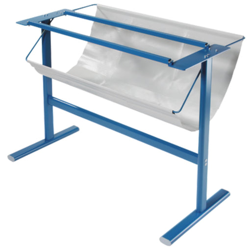 Dahle 798 Premium Rotary Trimmer Stand w/Paper Catch - 34.50" Height x 14" Width - Steel, Vinyl - Blue - 1 Carton