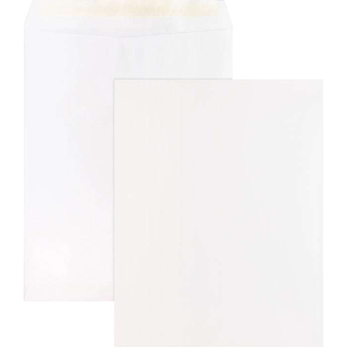 Business Source Self Sealing Catalog Envelopes - Catalog - 10" Width x 13" Length - 28 lb - Peel & Seal - White - Wove - 100 / Box