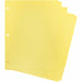 Business Source Mylar-reinforced Plain Tab Indexes - 5 Write-on Tab(s) - 5 Tab(s)/Set - 8.5" Divider Width x 11" Divider Length - Letter - 3 Hole Punched - Canary Tab(s) - Hole-punched, Mylar Reinforcement, Mylar Reinforced Edge - 36 / Box