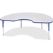 Jonti-Craft Berries Elementary Height Color Edge Kidney Table - Gray Kidney-shaped, Laminated Top - Four Leg Base - 4 Legs - Height Adjustable - 15" to 24" Adjustment - 72" Table Top Length x 48" Table Top Width x 1.13" Table Top Thickness - 24" Height -