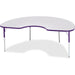 Jonti-Craft Berries Adult Height Prism Color Edge Kidney Table - Gray Kidney-shaped, Laminated Top - Four Leg Base - 4 Legs - Height Adjustable - 24" to 31" Adjustment - 72" Table Top Length x 48" Table Top Width x 1.13" Table Top Thickness - 31" Height -