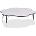 Jonti-Craft Berries Elementary Height Prism Six-Leaf Table - Laminated, Gray Top - Four Leg Base - 4 Legs - Height Adjustable - 15" to 24" Adjustment x 1.13" Table Top Thickness x 60" Table Top Diameter - 24" Height - Educational Environment - Assembly Re