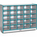 Jonti-Craft Rainbow Accents Toddler Single Storage - 35.50" Height x 48" Width x 15" Depth - Durable, Laminated - Teal - Rubber - 1 Each
