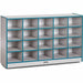 Jonti-Craft Rainbow Accents Toddler Single Storage - 20 Compartment(s) - 29.50" Height x 48" Width x 15" Depth - Laminated, Chip Resistant - Teal - Rubber - 1 Each