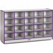 Rainbow Accents Rainbow Accents Toddler Single Storage - 20 Compartment(s) - 29.50" Height x 48" Width x 15" Depth - Laminated, Chip Resistant - Freckled Gray - Rubber - 1 Each