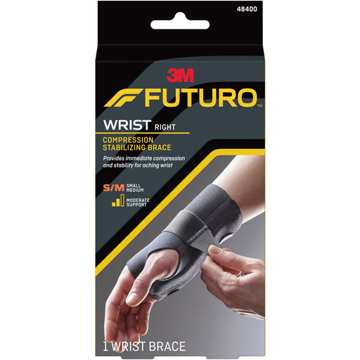 FUTURO Right-Hand Small/Medium Wrist Support - Black - 1 Each