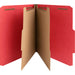 Nature Saver Letter Recycled Classification Folder - 8 1/2" x 11" - 2" for Folder - 2 Divider - 25 pt. - Red - 100% Recycled - 10 / Box