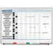 Quartet Matrix 15-employee In/Out Board - 16" Board Height x 23" Board Width - White Natural Cork Surface - Magnetic, Durable - Silver Frame - 1 Each