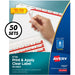 Avery® Index Maker Index Divider - 400 x Divider(s) - Print-on Tab(s) - 8 - 8 Tab(s)/Set - 8.5" Divider Width x 11" Divider Length - 3 Hole Punched - White Paper Divider - White Paper Tab(s) - Hole-punched, Printable, Customizable - 50 / Box