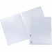 Business Source 78498 Letter Pocket Folder - 8 1/2" x 11" - 60 Sheets Capacity - 2 Pocket - Poly - Clear - 5 / Pack