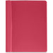 Business Source Letter Report Cover - 8 1/2" x 11" - 100 Sheets Capacity - 3 x Prong Fastener - Red - Textured, Non-stick - 25 / Box