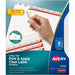 Avery® Big Tab Clear Label Index Maker Dividers - 40 x Divider(s) - Print-on Tab(s) - 8 - 8 Tab(s)/Set - 8.5" Divider Width x 11" Divider Length - Letter - 8.50" Width x 11" Length - 3 Hole Punched - White Paper Divider - White Paper Tab(s) - 0% - Double-