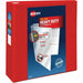 Avery® Heavy-Duty View Binders with One Touch EZD Rings - 4" Binder Capacity - Letter - 8 1/2" x 11" Sheet Size - 780 Sheet Capacity - 780 x 4" Ring - Fastener: Ring - Pocket: 4, Internal - Polypropylene - Red - Recycled - Adhesive, Clear Overlay, Heavy D