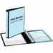 Avery® Mini View Binder, 0.5" Round Rings, Black Binder (27725) - 1/2" Binder Capacity - Half-letter - 5 1/2" x 8 1/2" Sheet Size - 100 Sheet Capacity - 100 x 0.50" Ring - Fastener: Round Ring - Pocket: 2, Internal - Polypropylene - Black - Adhesive, Dura