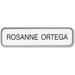 Xstamper Designer Framed Wall/Door Sign - 8" Width x 2" Height - Rectangular Shape - Rounded Corner - Plastic - 1 Each