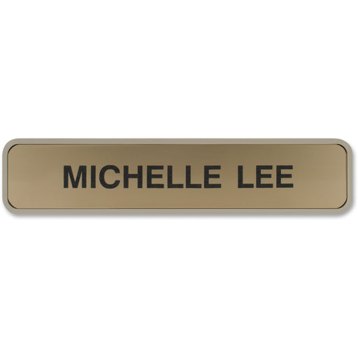 Xstamper Designer Framed Wall/Door Sign - 10" Holding Width x 2" Holding Height - Rectangular Shape - Wall, Door - Rounded Corner - Plastic - Almond - 1 Each