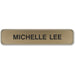 Xstamper Designer Framed Wall/Door Sign - 10" Holding Width x 2" Holding Height - Rectangular Shape - Wall, Door - Rounded Corner - Plastic - Almond - 1 Each