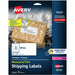 Avery® 2" x 4" Labels, Ultrahold, 100 Labels (15513) - Waterproof - 2" Width x 4" Length - Permanent Adhesive - Rectangle - Laser - Matte - White - Film - 10 / Sheet - 10 Total Sheets - 100 Total Label(s) - 100 Labels/Pack - 1 Carton