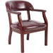 Boss Management Chair - Burgundy - Vinyl - 1 Each