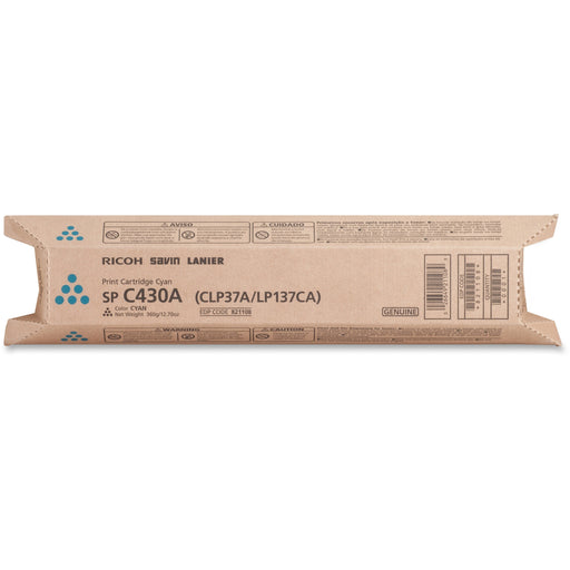 Ricoh SP C430A Original Standard Yield Laser Toner Cartridge - Cyan - 1 Each - 24000