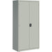 Lorell Fortress Series Storage Cabinet - 36" Width x 18" Depth x 72" Height - 5 x Shelf(ves) - Recessed Locking Handle, Hinged Door, Durable - Light Gray - Powder Coated - Steel - Recycled - 1 Each